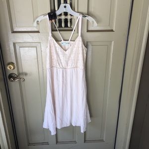 Cream colored embroidered summer dress